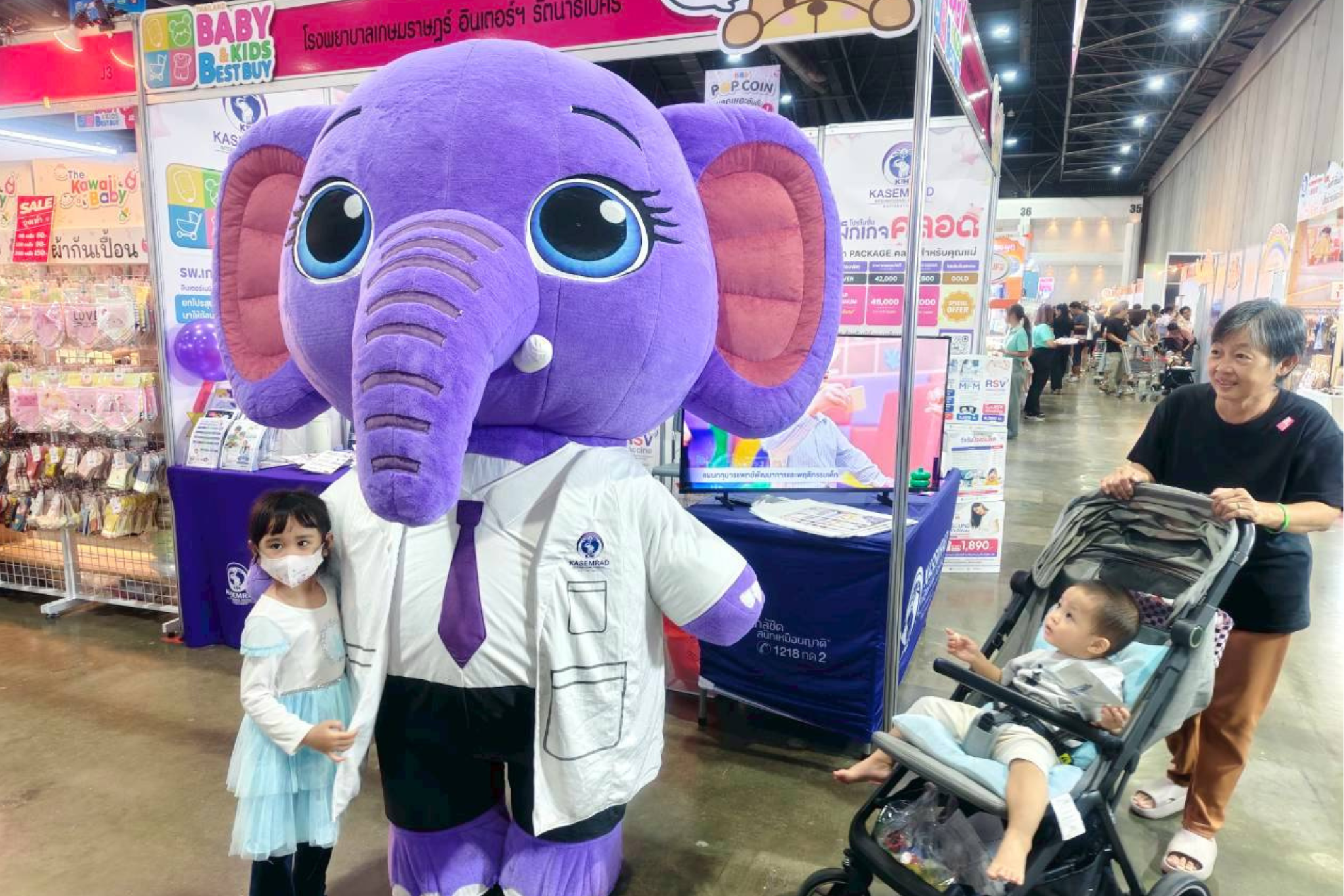 โรงพยาบาลเกษมราษฎร์ อินเตอร์เนชั่นแนล รัตนาธิเบศร์ ร่วมออกบูธในงาน “BBB…Baby & Kids Best Buy”
